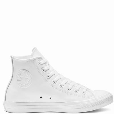 Converse Chuck Taylor All Star Mono Leather - Miesten Saappaat - Valkoinen